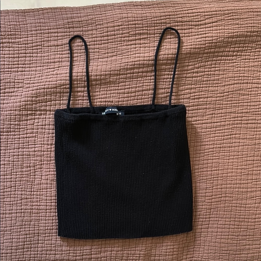 Brandy Melville | Black Ribbed Tank Top
